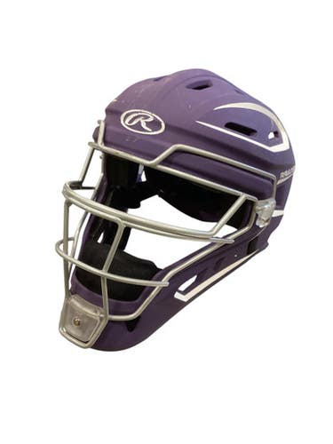 Used Rawlings CHVEL 2 Catchers Helmet w/Mask Purple LG 11884-S000052767