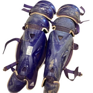 Used All Star PURPLE SHIN GUARDS Catchers Leg Guards Purple Adult 11884-S000052768