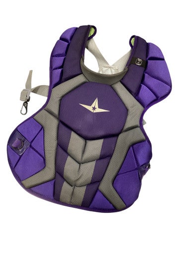 Used All Star PURPLE CHEST PROTECTOR Catchers Chest Protector Purple Adult 11884-S000052765