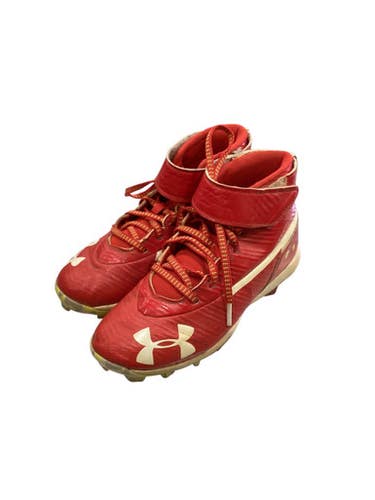 Used Under Armour BASEBALL CLEATS BB/SB Cleats Red Junior 01 11884-S000052760