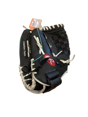 Used Rawlings FASTPITCH SOFTBALL BB/SB Glove LH Throw Black 11 1/2" 11884-S000052743