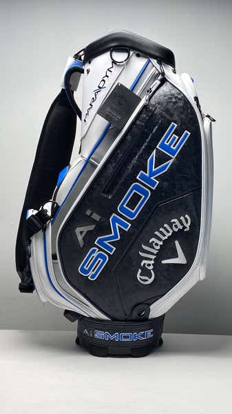 Callaway Smoke キャディバッグ Callaway Paradym Ai Smoke Top Golf Staff Bag White 6-Way Divide