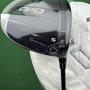 TaylorMade Qi10 MAX Driver 9* Stiff S-Flex Diamana T+ 60 w/ Headcover NEW!