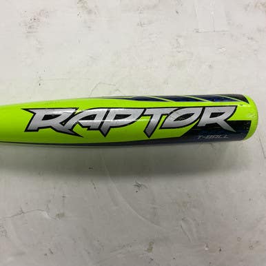 Used Rawlings Raptor TBZR12 USA 2 1/4 Baseball Bat Neon Green 26" 11855-S000191086