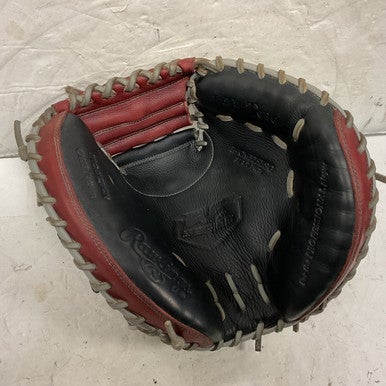 Used Rawlings R9CM325BSG Baseball Catchers RH Throw Black And Wine Red 32 1/2" 11855-S000191064