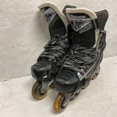 Used Mission INHALER NLS6 Roller Hockey Skates Black Senior 6 11855-S000191043