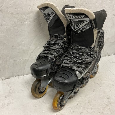 Used Mission INHALER NLS6 Roller Hockey Skates Black Senior 6 11855-S000191043
