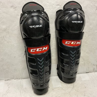 Used CCM RBZ EDGE Junior Shin Guards Black And Red 13" *As Is* 11855-S000191039