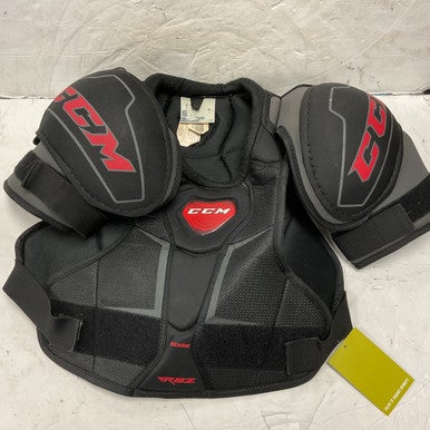 Used CCM RBZ EDGE Senior Shoulder Pads Black And Red SM 11855-S000191038
