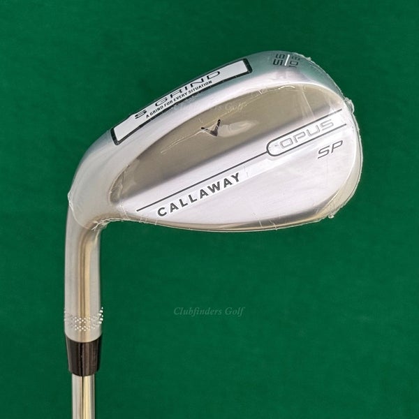 NEW! LH Callaway Opus SP Brushed Chrome 56-10S 56 Sand Wedge S200 Steel Stiff