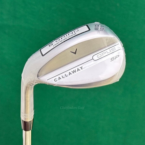 NEW LH Callaway '25 Opus SP Brushed Chrome 60-10S 60 Lob Wedge S200 Steel Stiff