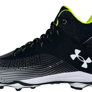 Under Armour Hammer 2.0 MC Mens Size 12 Football Cleats Black White Athletic New