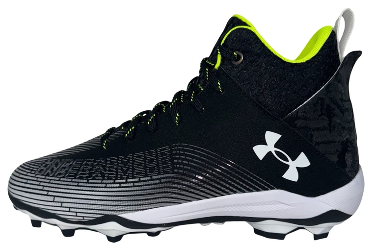 Under Armour Hammer 2.0 MC Mens Size 12 Football Cleats Black White Athletic New