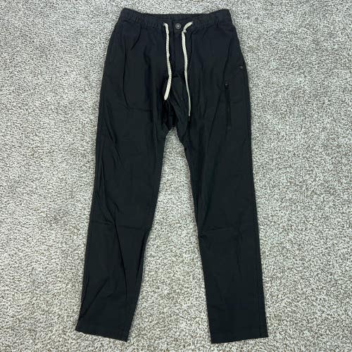 Vuori Pants Mens Medium Black Jogger Ripstop Drawstring Organic Cotton Athletic