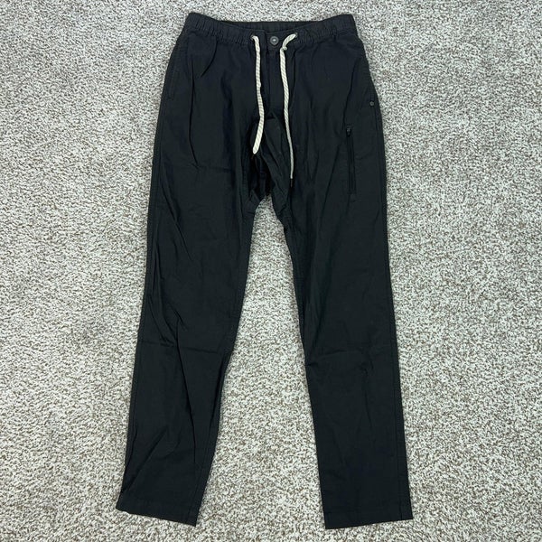 Vuori Pants Mens Medium Black Jogger Ripstop Drawstring Organic Cotton Athletic