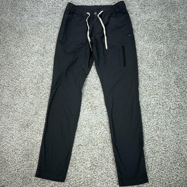 Vuori Pants Mens Small Black Organic Cotton Jogger Ripstop Casual Sports B16