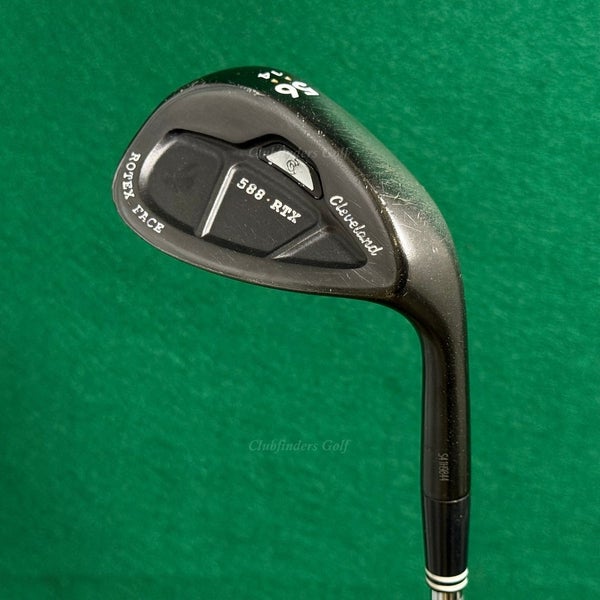 Cleveland 588 RTX Rotex CB Black 56-14 56 SW Sand Wedge DG Steel Wedge Flex