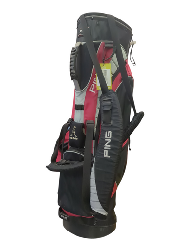 Used Ping CRAZ-E-LITE Mens Stand Bag White/Black/Red 11862-S000090964