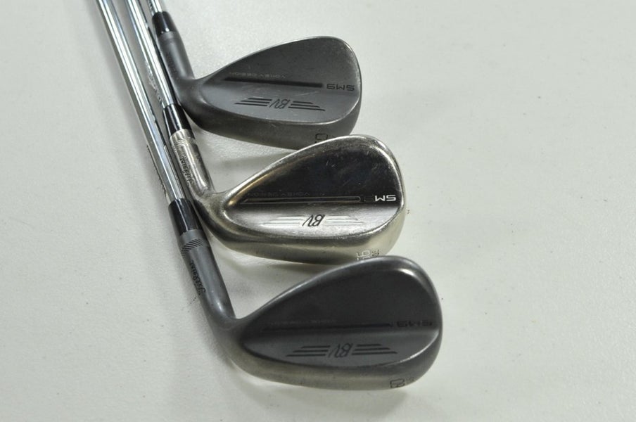 Titleist Vokey SM9 Jet Black 50*,56*,60* Wedge Set RH Project X LZ Steel #202844