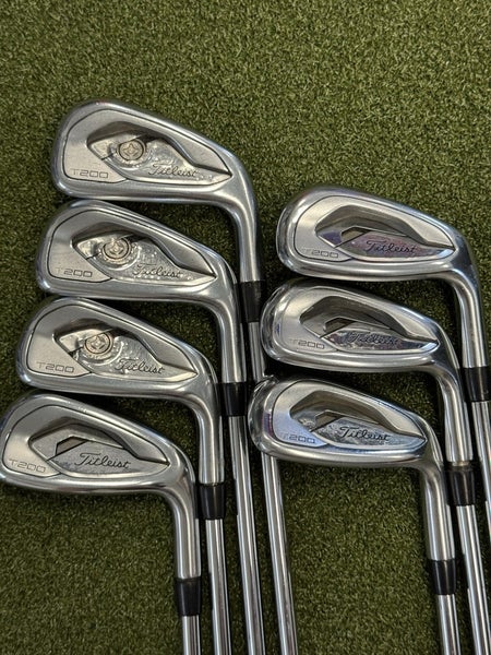Titleist T200 2019 5-PW,48 AMT Black Steel Shafts R300 Regular Flex Right Hand