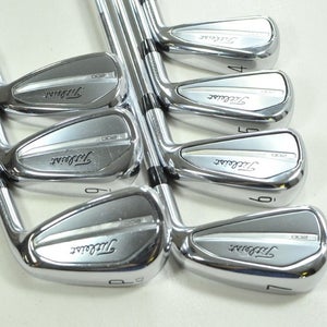 Titleist T200 2023 4-PW Iron Set Stiff Flex Right AMT Black S300 Steel # 202871