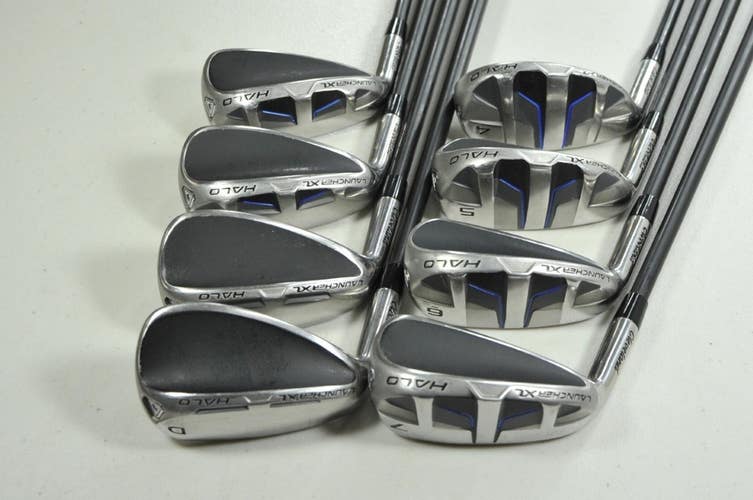 LEFT HANDED Cleveland Launcher XL Halo 4-PW,DW Iron Set Regular Graphite #202811