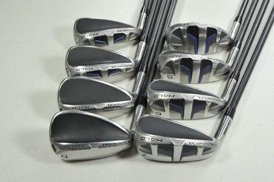 LEFT HANDED Cleveland Launcher XL Halo 4-PW,DW Iron Set Regular Graphite #202811