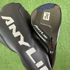 AnyLie PG Performance Golf 21 Degrees 65g Stiff Flex 4 Hybrid 4H 39.5 W/Cover