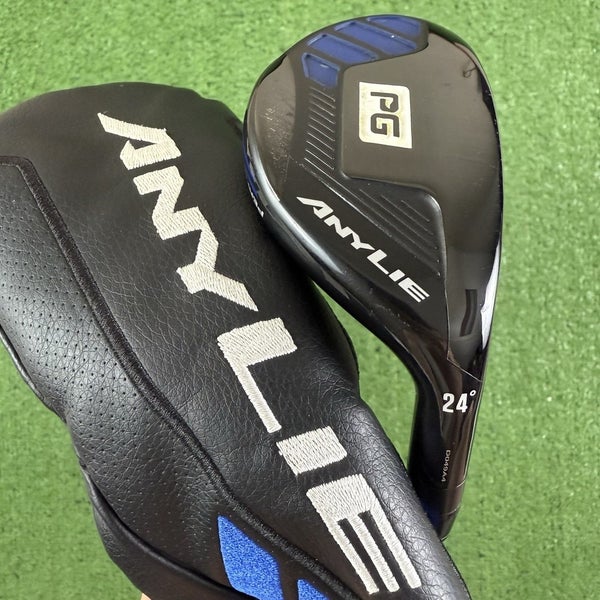 AnyLie PG Performance Golf 24 Degrees 65g Stiff Flex 5 Hybrid 5H 39 W/Cover