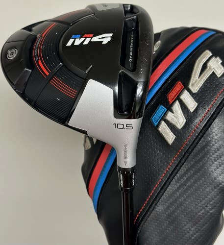 TaylorMade M4 Driver 10.5 Fujikura Atmos Stiff S-Flex w/ Headcover RH