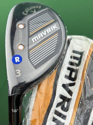 Callaway MAVRIK Rescue 3-Hybrid 3H 18* LEFT Hand Regular Flex Catalyst LH NEW!