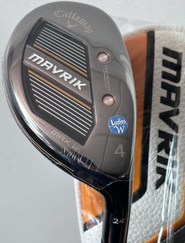 Callaway Mavrik MAX W Womens Rescue 4-Hybrid 4H-24* Graphite Catalyst 45 NEW!