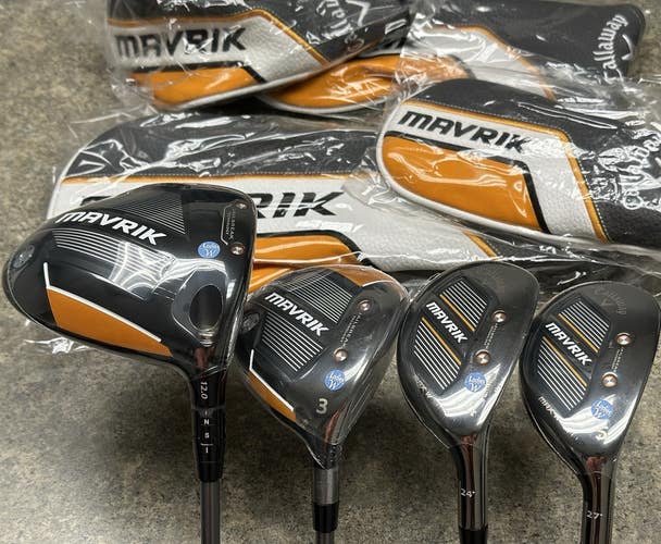 Callaway Mavrik 22 Womens Set Driver, Fairway 3-Wood, 4H, 5H Graphite RH NEW!