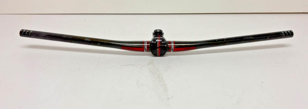 Niner RDO 780mm Carbon Flat Handlebar Niner 70mm Black Aluminum Stem EXCELLENT