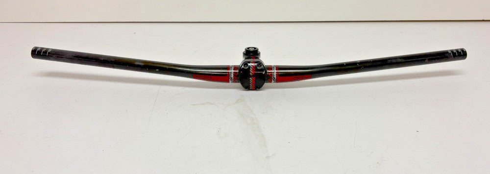 Niner RDO 780mm Carbon Flat Handlebar Niner 70mm Black Aluminum Stem EXCELLENT