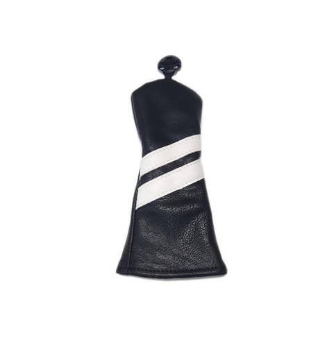 NEW Vintage Custom Universal Black/White Hybrid/Rescue Headcover - UT,2,3,4,5,6