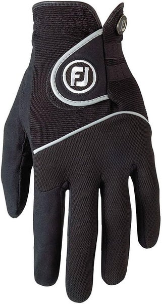 FootJoy RainGrip Mens Regular Small Gloves 1 Pair Black NEW!