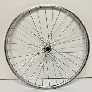 Mavic X 221 32-Spoke Silver Aluminum 26" QR Mtn Bike Front Wheel OB-1 Hub CLEAN