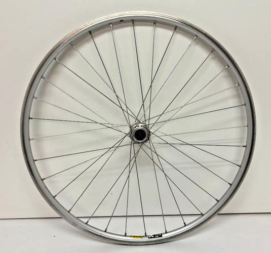 Mavic X 221 32-Spoke Silver Aluminum 26" QR Mtn Bike Front Wheel OB-1 Hub CLEAN