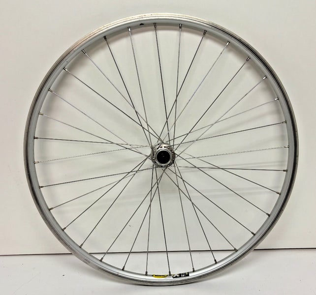 Mavic X 221 32-Spoke Silver Aluminum 26" QR Mtn Bike Front Wheel OB-1 Hub CLEAN