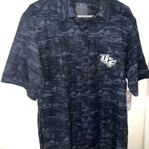 UCF Knights Colosseum Men's Polo Shirt Size Large Black / Gray Tropical NWT