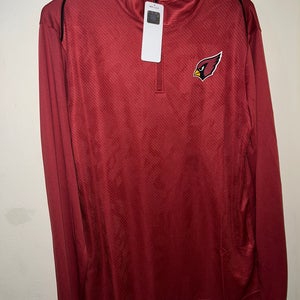 Arizona Cardinals 1/4 Zip Pullover NFL Team Apparel Men's Medium Dri-Fit Feel