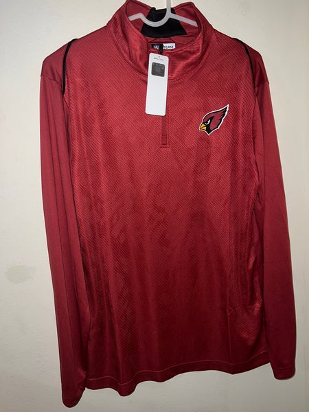 Arizona Cardinals 1/4 Zip Pullover NFL Team Apparel Men's Medium Dri-Fit Feel