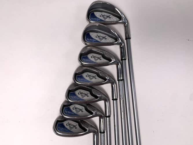Callaway Big Bertha 2008 Iron Set 6-PW+GW+SW 55g Ladies Graphite Womens RH