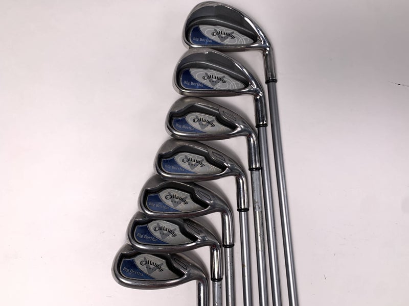 Callaway Big Bertha 2008 Iron Set 6-PW+GW+SW 55g Ladies Graphite Womens RH