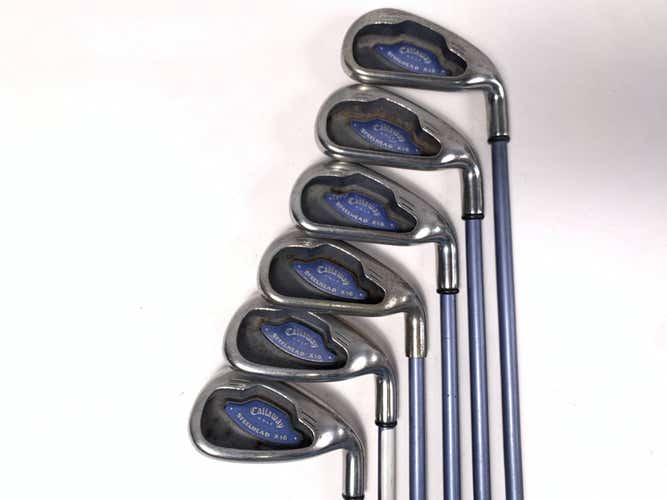 Callaway X-16 Iron Set 4-9 System UL45 Ladies Graphite Womens RH