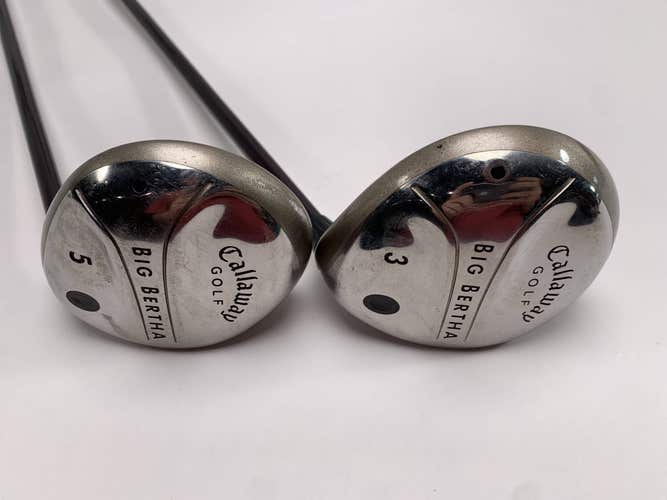 Callaway Big Bertha 2004 3 & 5 Fairway Wood Set 15* 18* Gems 55 55g Ladies RH