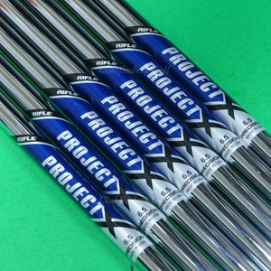 Project X Rifle Flighted 6.5 .355 Extra Stiff Pulled Steel Iron Shafts SET OF 7
