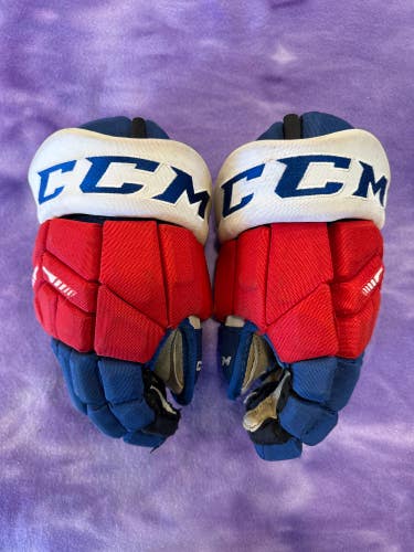Blue Junior CCM HG65C Gloves 12" (Used)