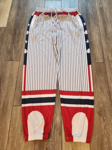 Chalktalk Sports Baseball Lounge Pants Fun Patriotic Boys (Pre-Owned)